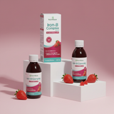 Iron-B Complex Syrup – Liquid Iron with Vitamin C & B12 (120mL)